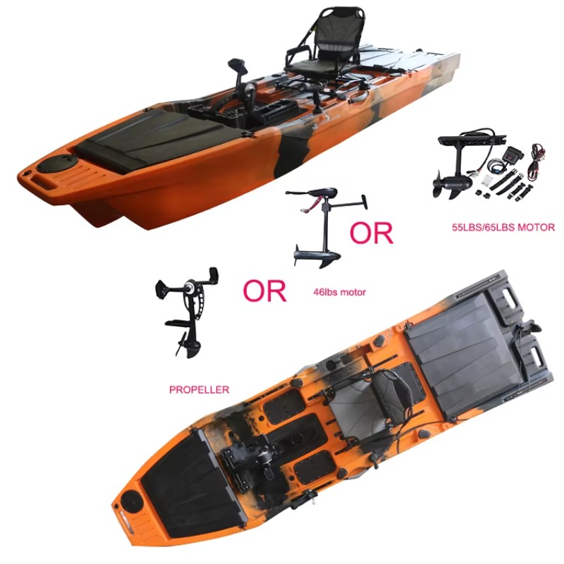 Kayak Tunggal Vicking 12.6FT d - Fishing Boat Trolling Motor ulasan dan harga