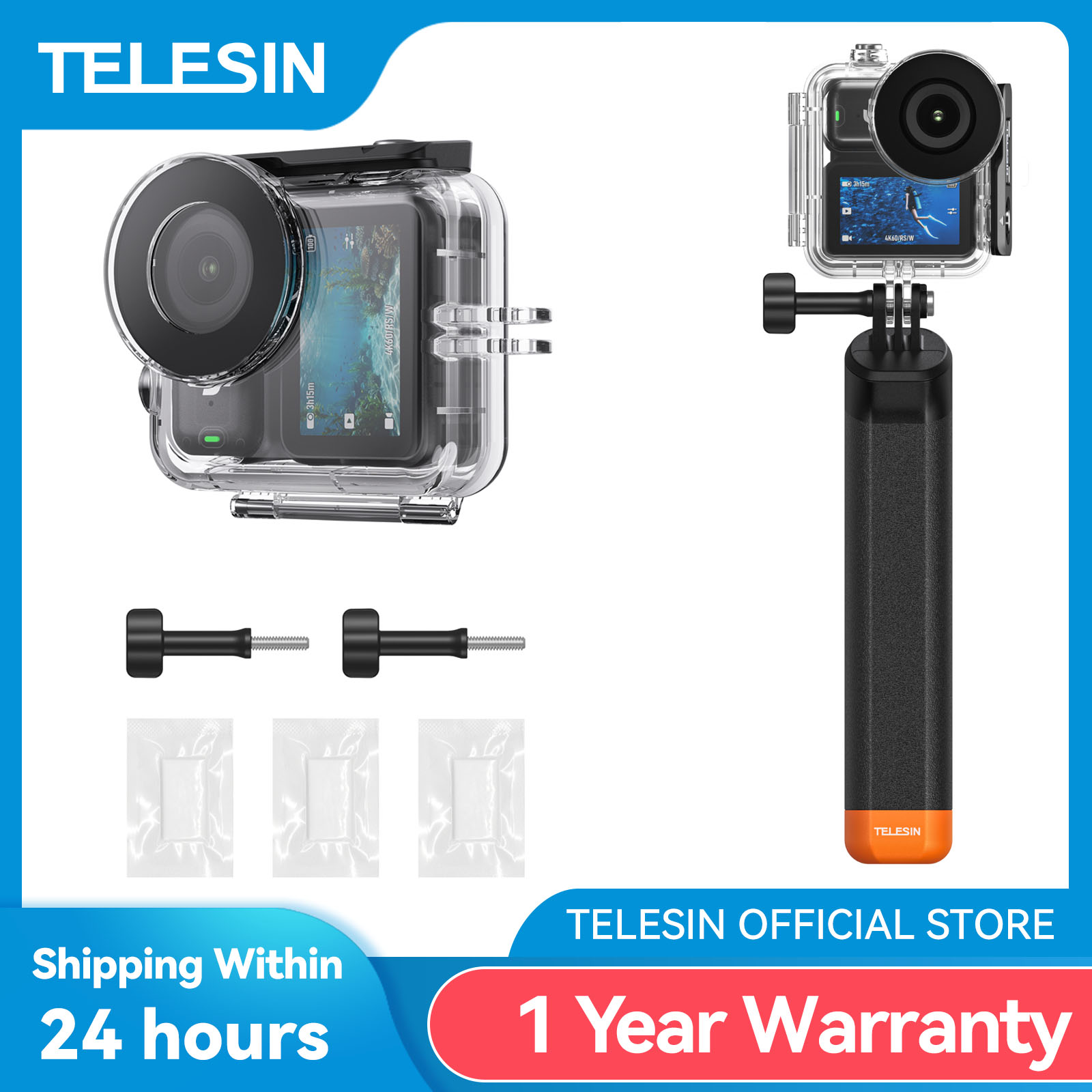 TELESIN 60M Casing Tahan Air u - Fishing Boat Cover ulasan dan harga