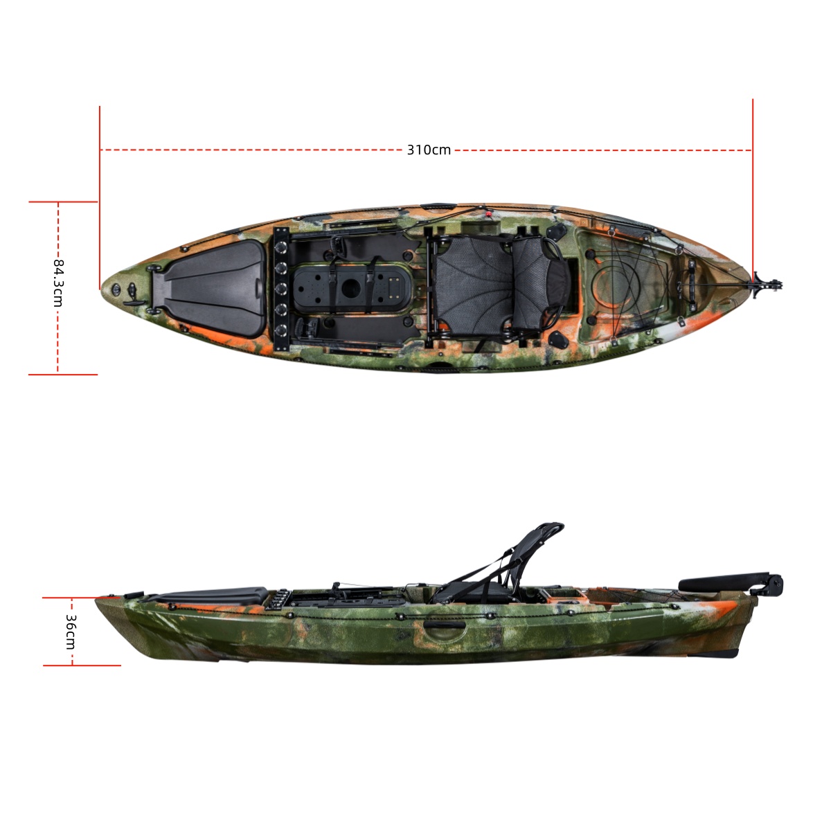 Perahu Kayak Pancing Plastik K - Fishing Boat Seat ulasan dan harga